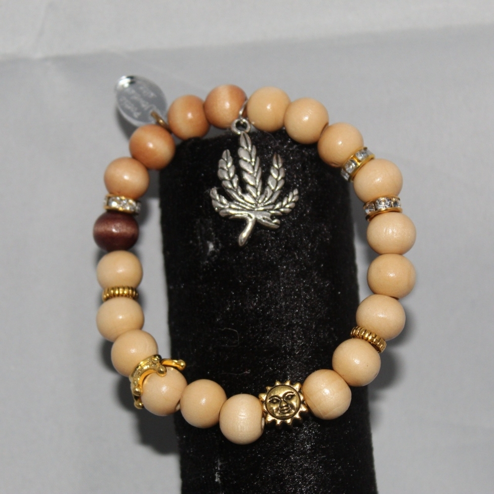 Light Brown Bead Bracelet